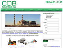 Tablet Screenshot of cobindustriesinc.net